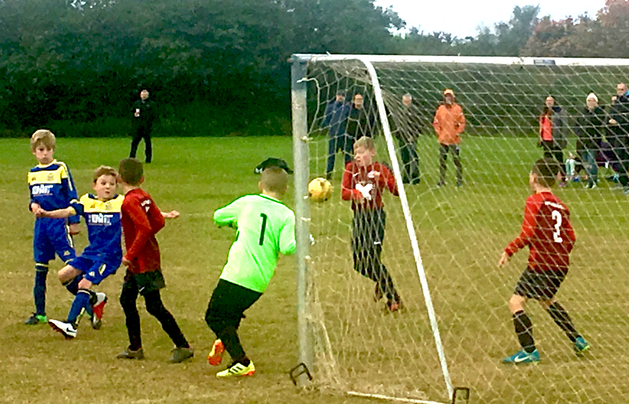 football action from a home game at the Nunthorpe Academy